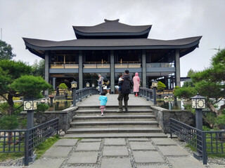 Arunika cafe in indonesia with japanise style building
