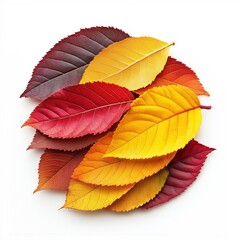 Fototapeta premium Colorful Autumn Leaves: Vibrant Fall Foliage in Nature's Palette