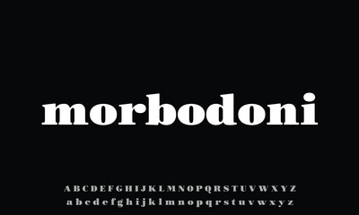 Nougat ExtraBlack vector font alphabet with numbers