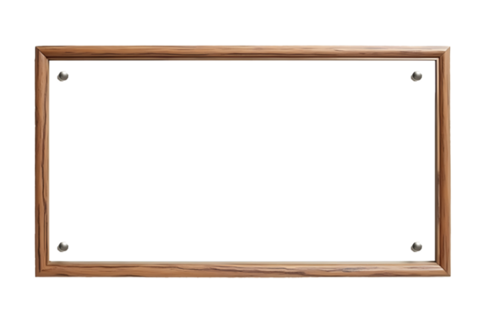 Mixed materials: wood, glass, and metal frames nested, transparent background