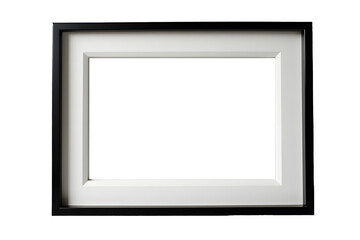 Close-up of glossy black and white lacquered photo frames  

