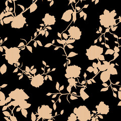 Seamless abstract floral pattern. Vector Illustration.