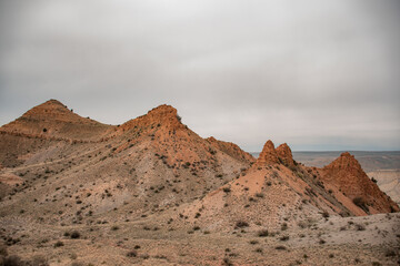 mountain landscape with blue sky
