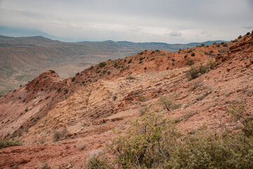 landscape of the mountains