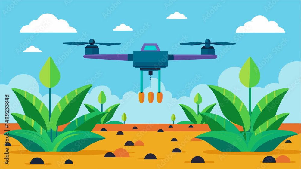 Poster automation of crop scouting using drones equipped with thermal imaging cameras allowing for early de