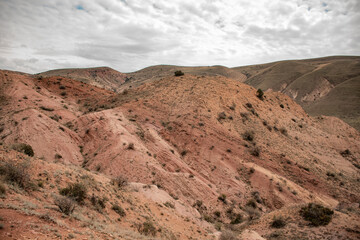 red rocks in the desert