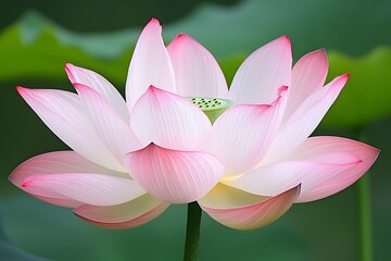 Pink Lotus Flower Blossom Close Up Macro Shot