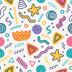 Abstract Colorful Geometric Pattern