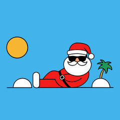 santa claus with a bag of gifts