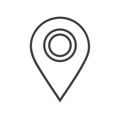 Location Pin Map Marker Icon for Navigation Apps, Travel Websites, Event Planning Platforms, Store Locators, and Geographic Information Systems