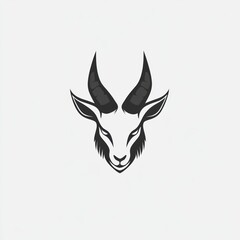 Naklejka premium Goat Head Logo