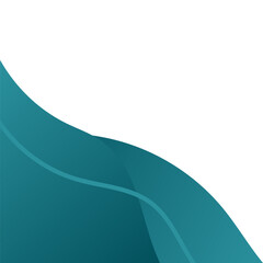 Green Gradient Wave Corner