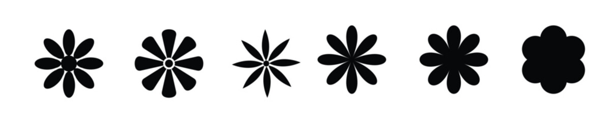 Set of different flower vector.