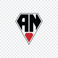 135 a shape alphabet word letter triangle geometric educational  logo diamond A N