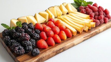 Rustic Wooden Cutting Board for Kitchen and Food Prep