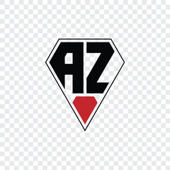 147 a shape alphabet word letter triangle geometric educational  logo diamond A Z