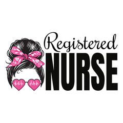 Nursing Profession Illustration for Sublimation or Heat Transfer

