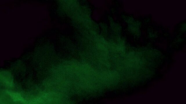 Green Smoke Fog atmospheric background