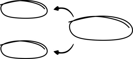 Fototapeta premium Hand Drawn Infographic Shape