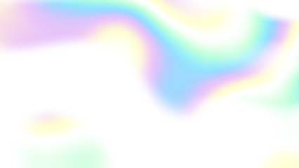 Blurred rainbow light refraction texture overlay effect for photo and mockups. Organic drop diagonal holographic flare on a white wall