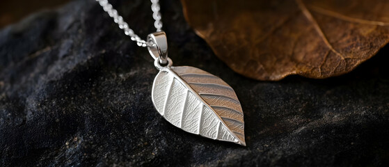 Delicate Leaf Pendant Necklace