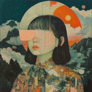 동경소녀 일러스트