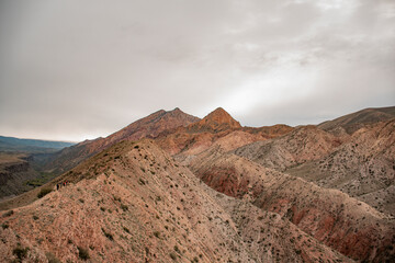 mountain landscape with clouds