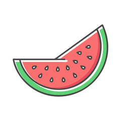 A Delicious Slice of Summer Watermelon Sweet Red Fruit