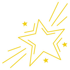 Gold Doodle Star