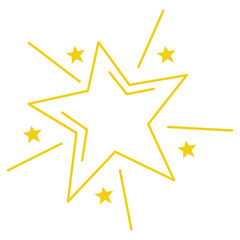 Gold Doodle Star