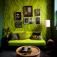 Vibrant Graphic Patterns in Home Interior