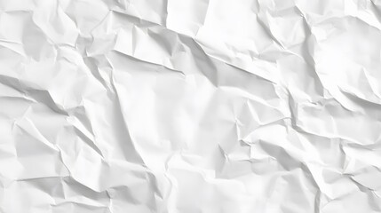 Fototapeta premium White Crumpled Paper Texture Background Design