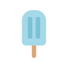 アイスキャンディのアイコン（ブルー）