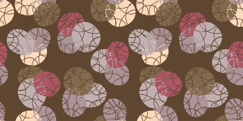 Abstract illustration background. Seamless pattern.Vector. 抽象的イラストパターン　背景素材