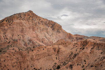 mountain landscape with clouds