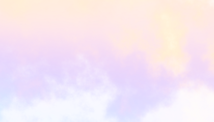 Pastel rainbow colorful soft cloud isolated on transparent background. Heaven unicorn abstract cloudy background