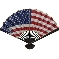Hand Fan Featuring American Flag Design for Patriotic Events and Celebrations