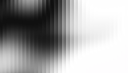 Fractal Glass Gradient Texture. Reed vertical lines patterned glass, overlay with transparent background. Universal monochrome black background stylish gradient