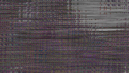 Glitch noise static television VFX. Visual video effects stripes background, CRT tv screen no signal glitch effect