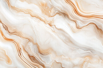 Abstract marble background in peach, cream and sky blue pastels with smooth transitions