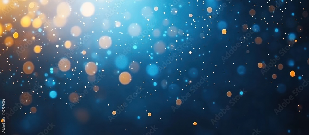 Aufkleber elegant ethereal bokeh background with soft glowing light effect and magical dust