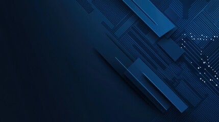 Abstract dark blue technological design background