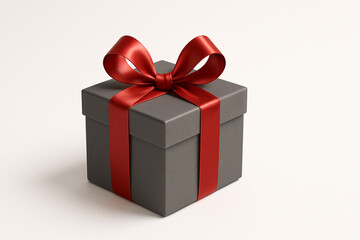 gift box with red ribbon