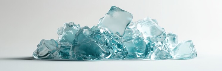 Obraz premium Pile of Ice Cubes