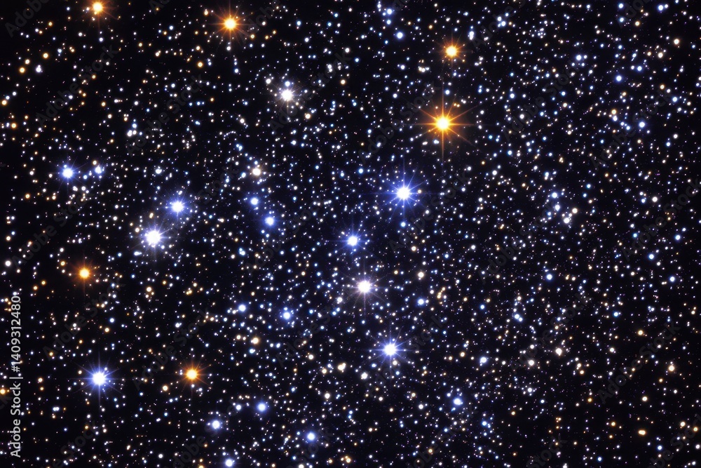 Poster captivating deep space vista showcasing a myriad of twinkling stars in a mesmerizing celestial displ