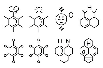 Obraz premium redox reaction line art explaining electron movement dynamics
