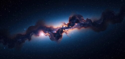 Obraz premium Vast, star-filled expanse of deep space, nebulae swirling, astrophotography, interstellar