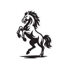 horse silhouette vector