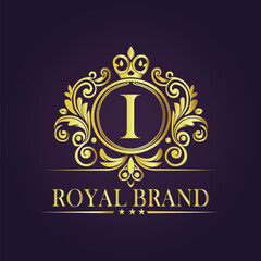 luxury gold logo concept