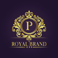 luxury gold logo concept